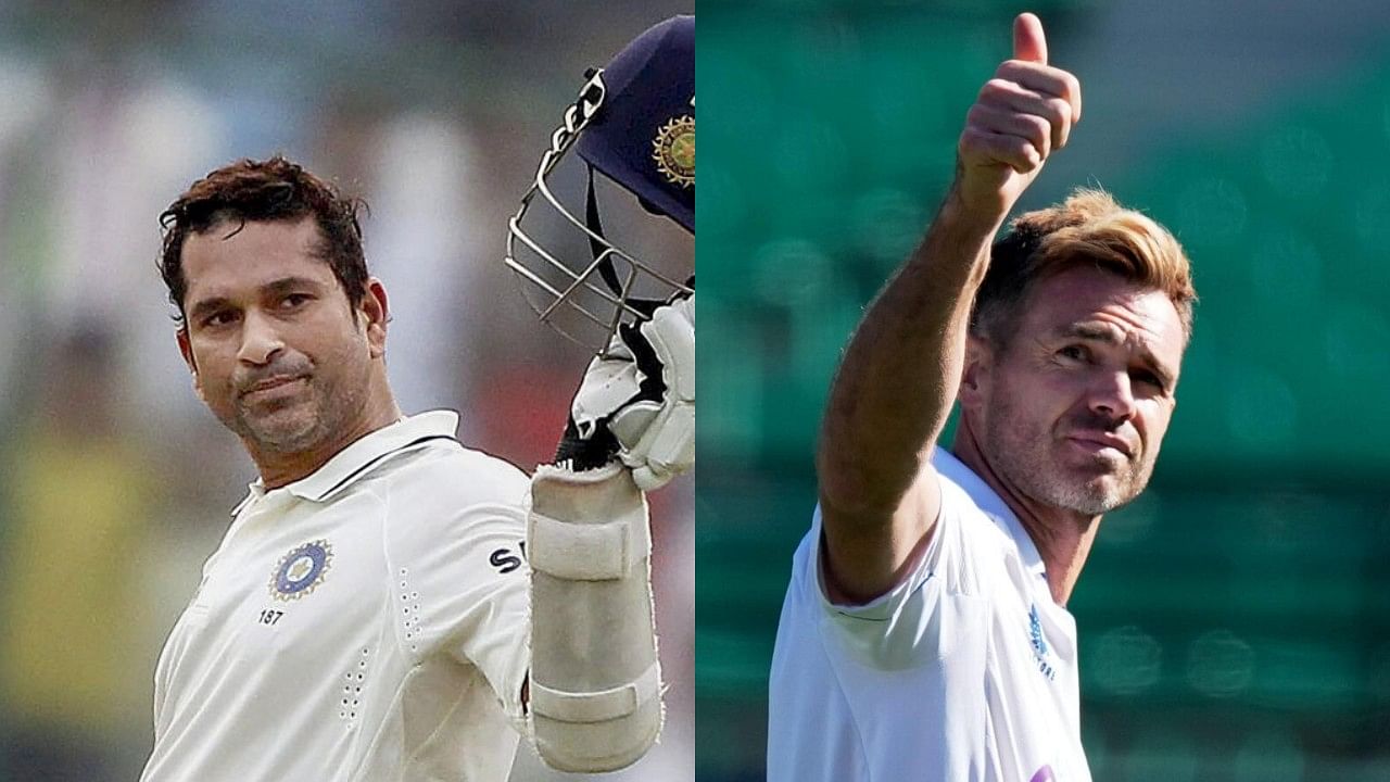 <div class="paragraphs"><p>Former Indian batsman Sachin Tendulkar and English retiring pacer James Anderson.</p></div>